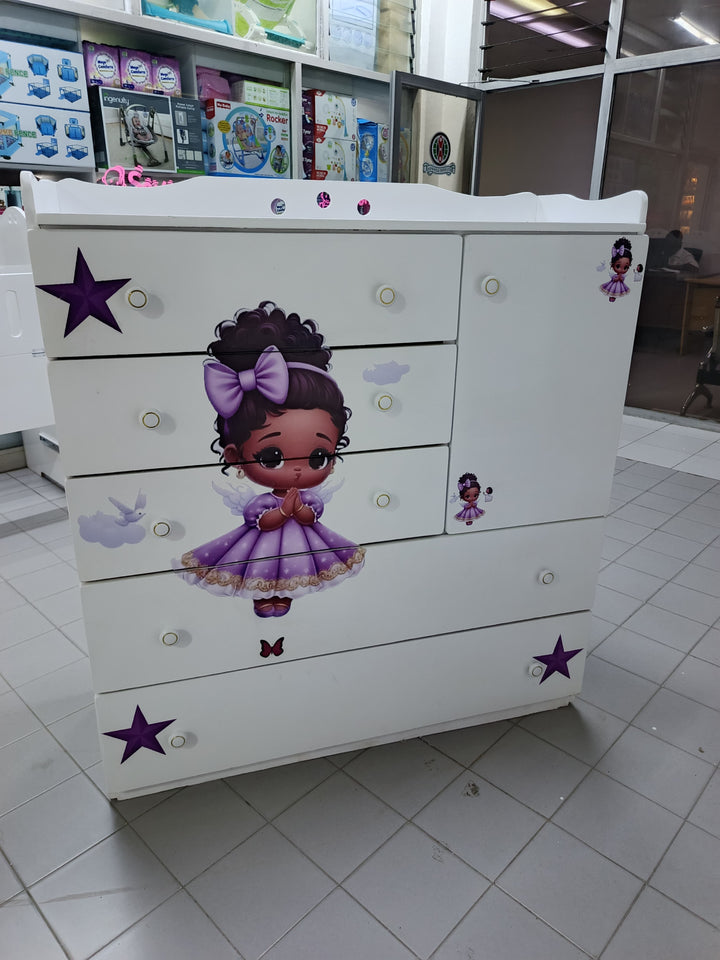 4 x 4 feet Fairy Girl Theme Chest of Drawers
