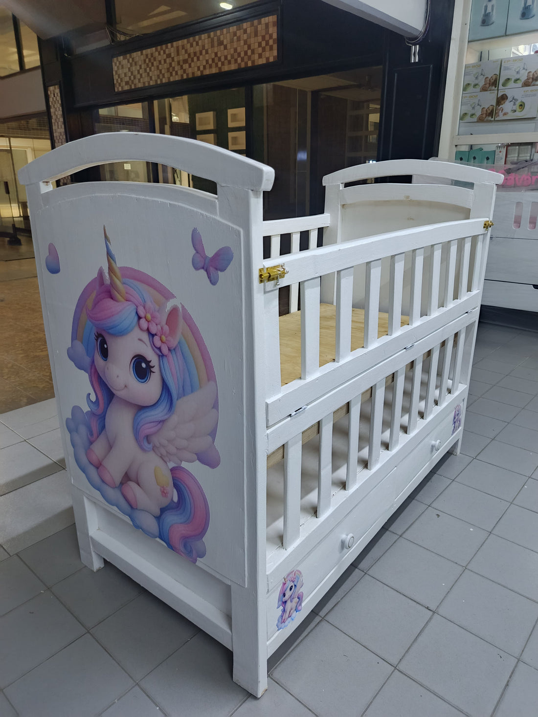 Unicorn Girl Theme Baby Bed