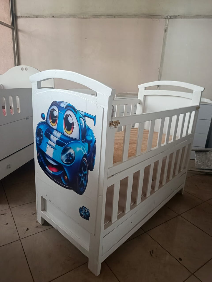 Race Car Boy Theme Baby Bed
