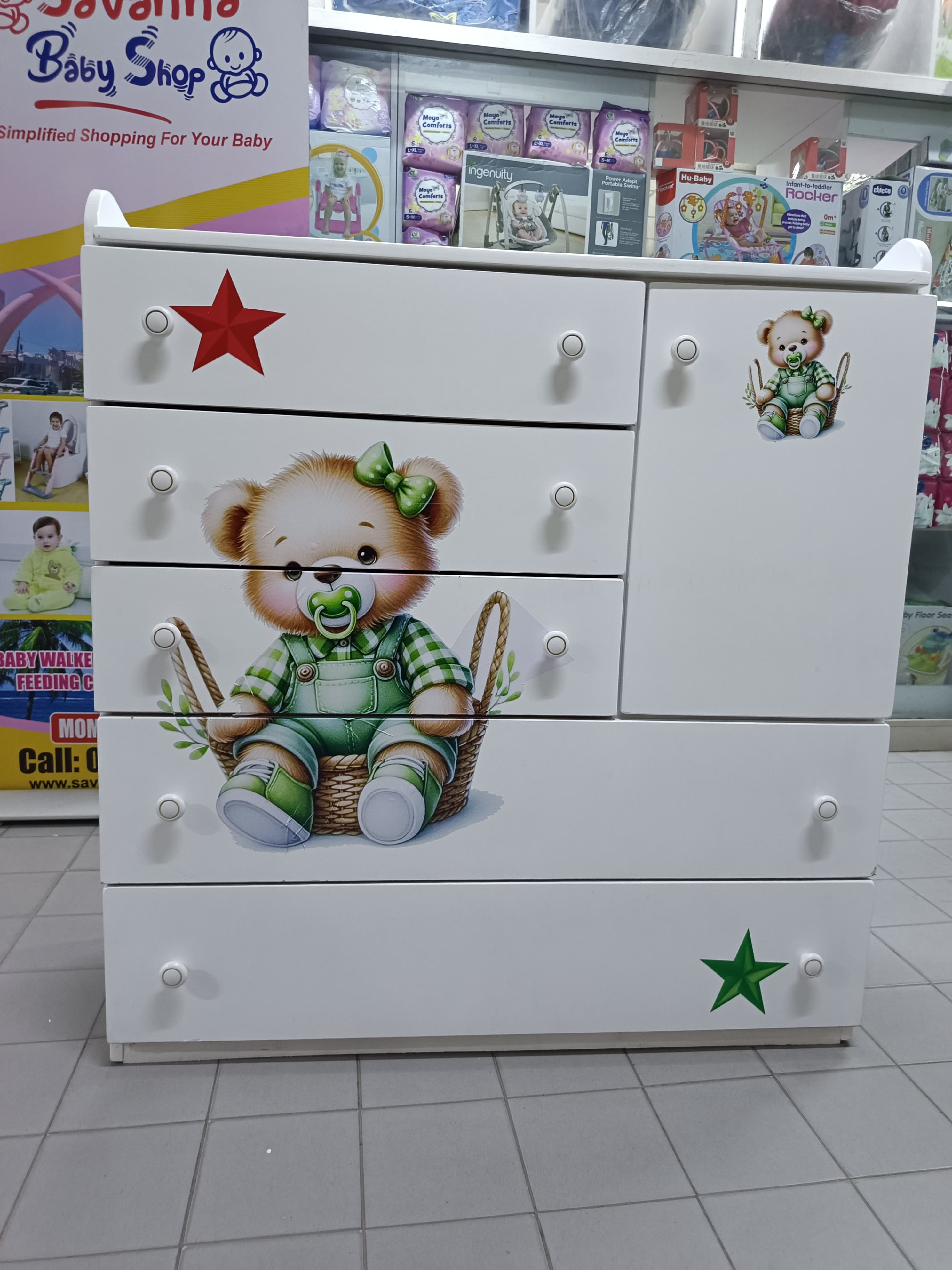 4 x 4 feet  MDF Chest of drawers