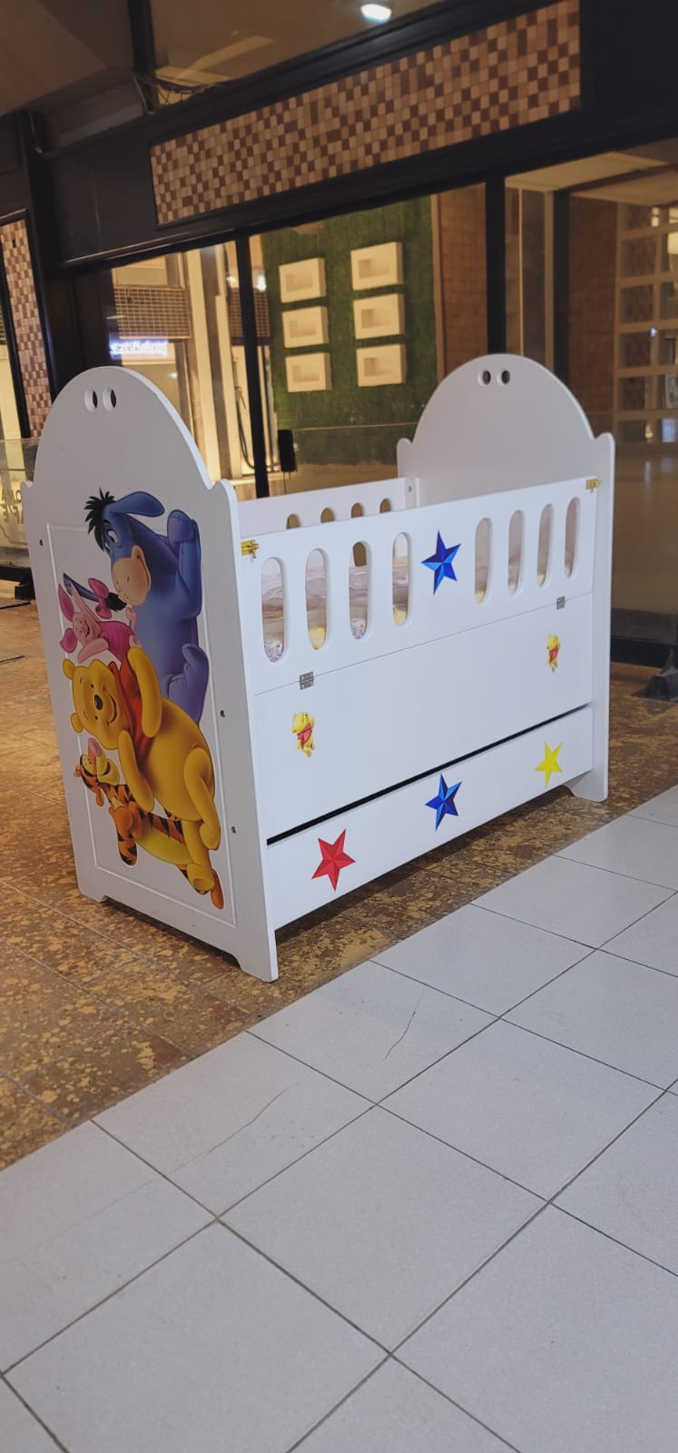 2 x4 Feet MDF Baby Cot