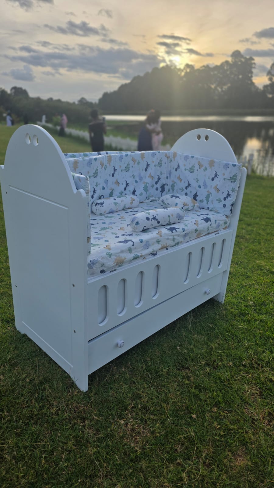 2 x 4 Feet cot Bumper set