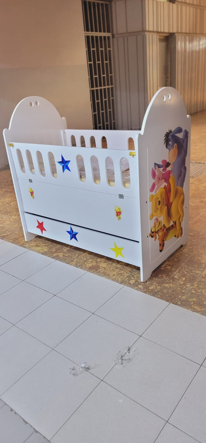 2 x4 Feet MDF Baby Cot