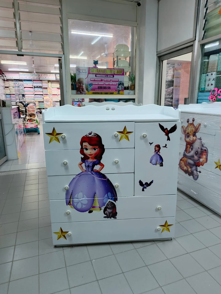 4 x4 feet Sofia the First Chest Of Drawers