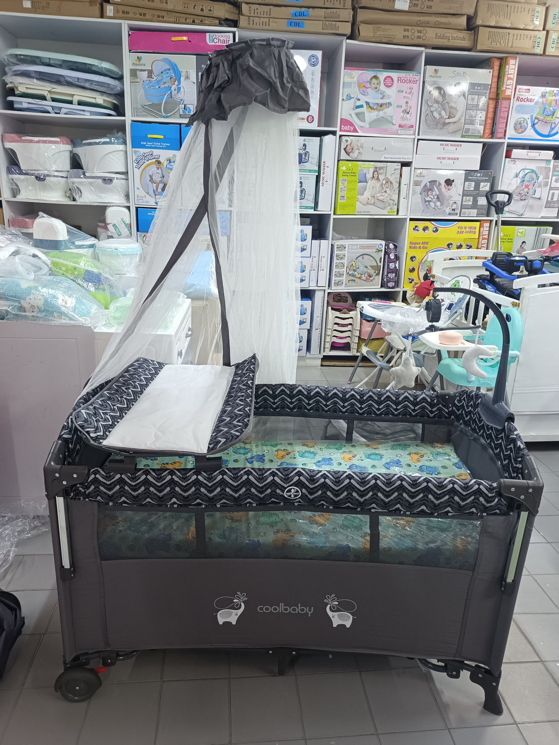 Portable Travel Baby Bedside Cribs Foldable Baby Crib