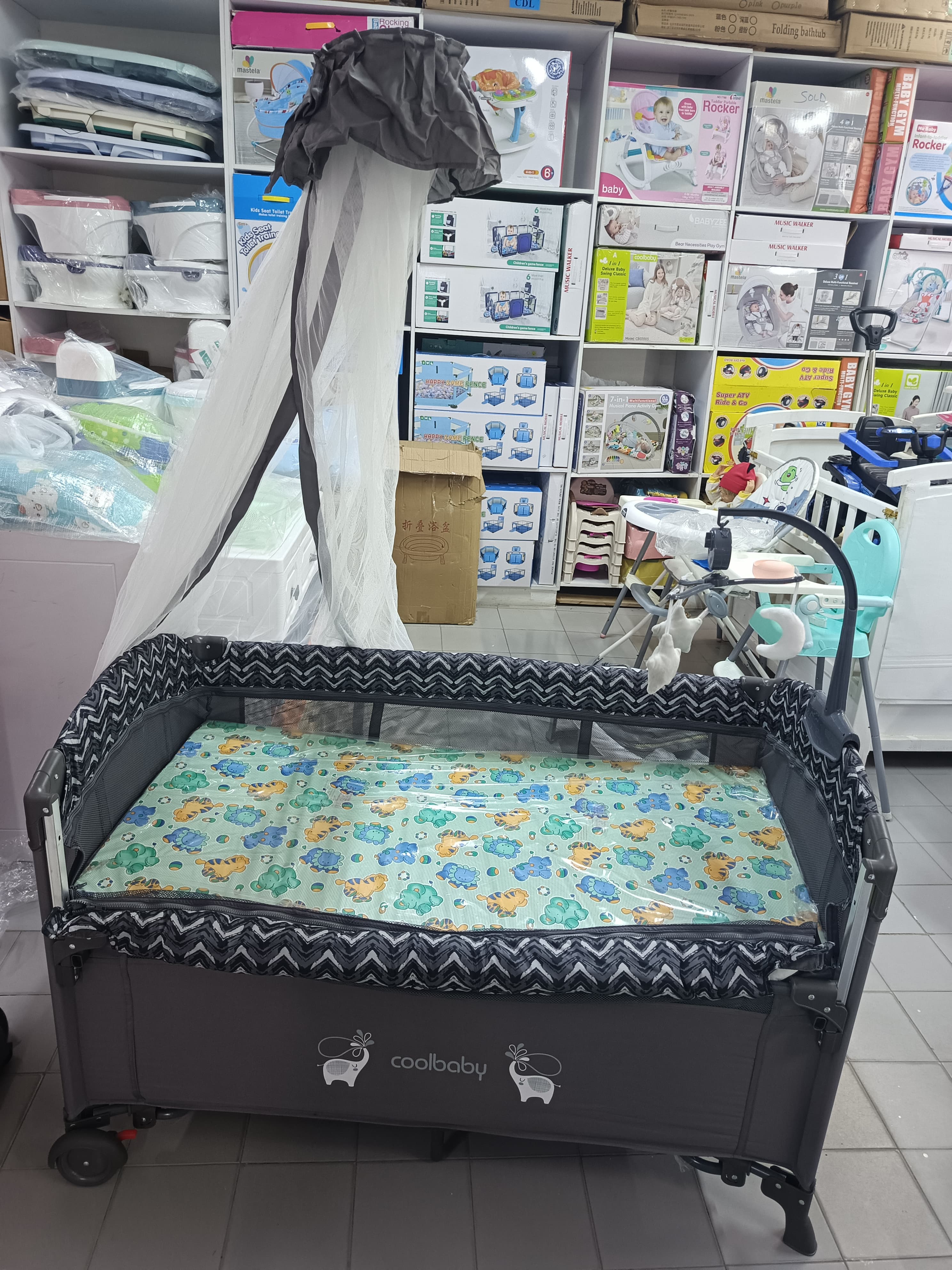 Portable Travel Baby Bedside Cribs Foldable Baby Crib