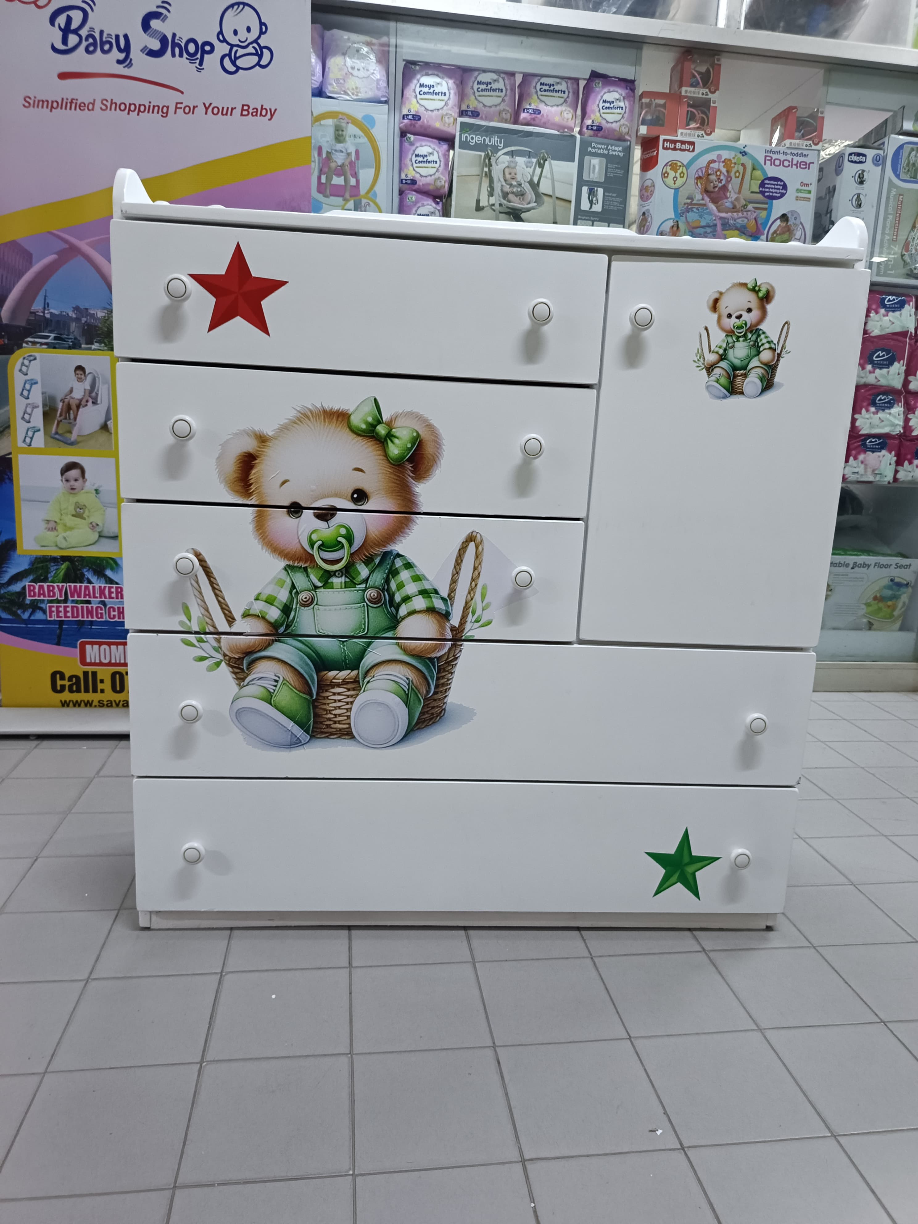 4 x 4 feet  MDF Chest of drawers