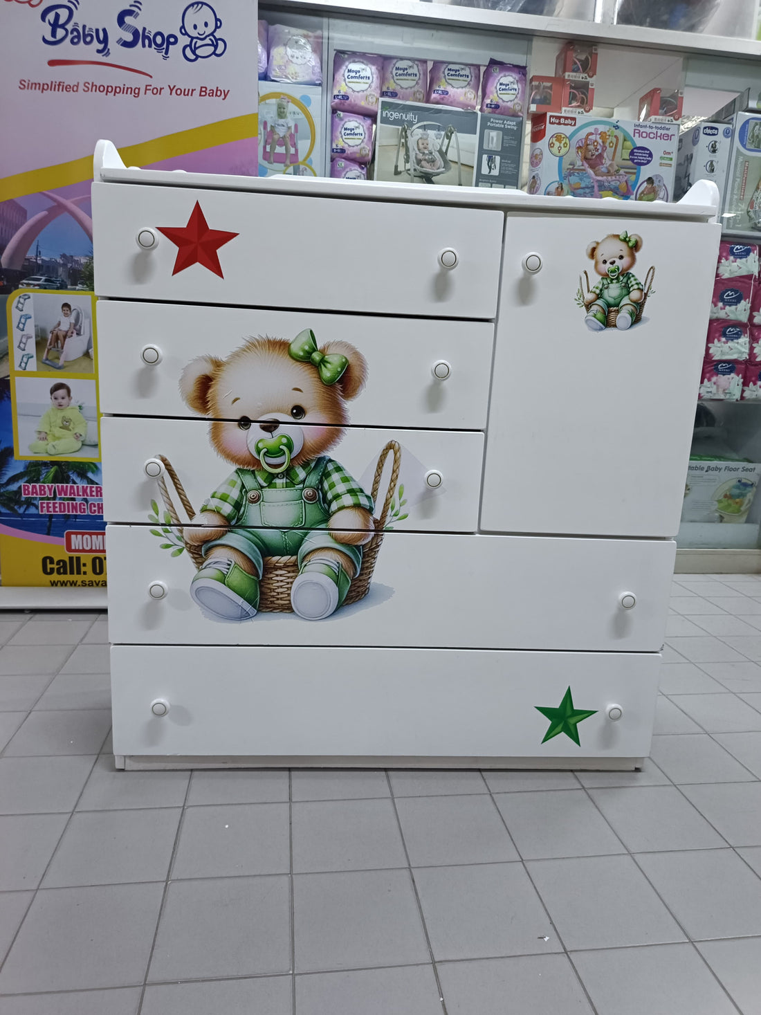 4 x 4 feet  MDF Chest of drawers
