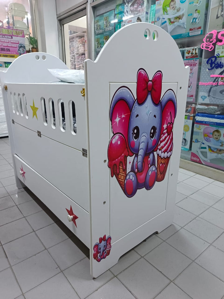 MDF 2.5 x 4 ft Baby Cot