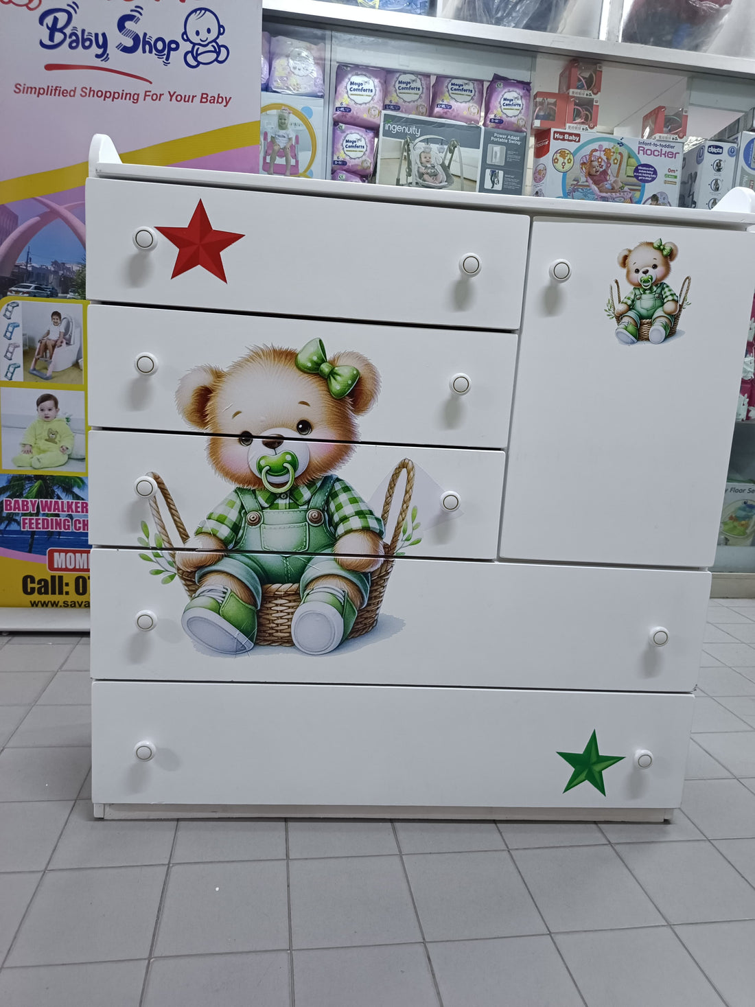 4 x 4 feet  MDF Chest of drawers