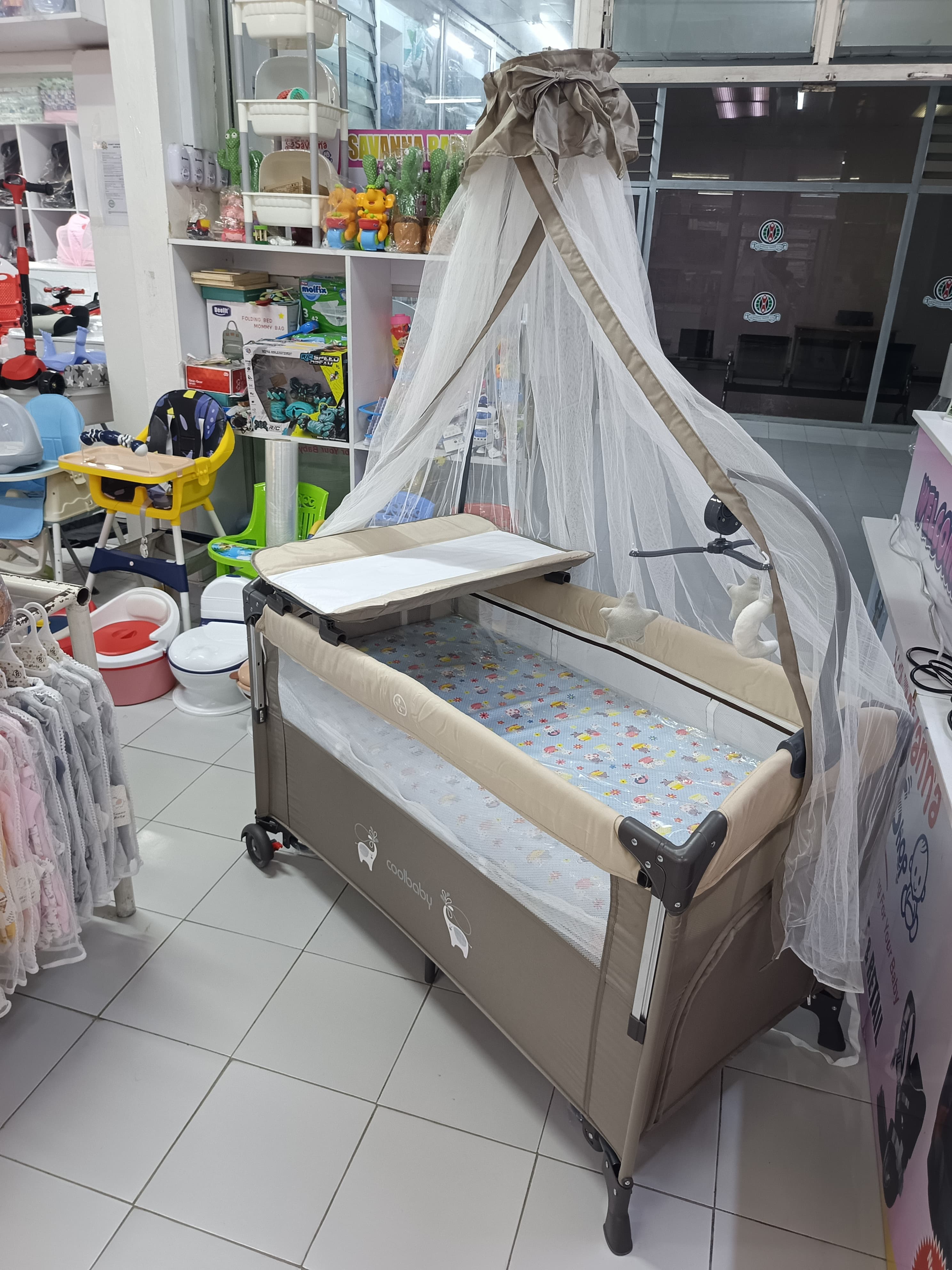 Cool Baby Co Sleeper Play Pen ( CBLXC777) size 2 by 4 ft
