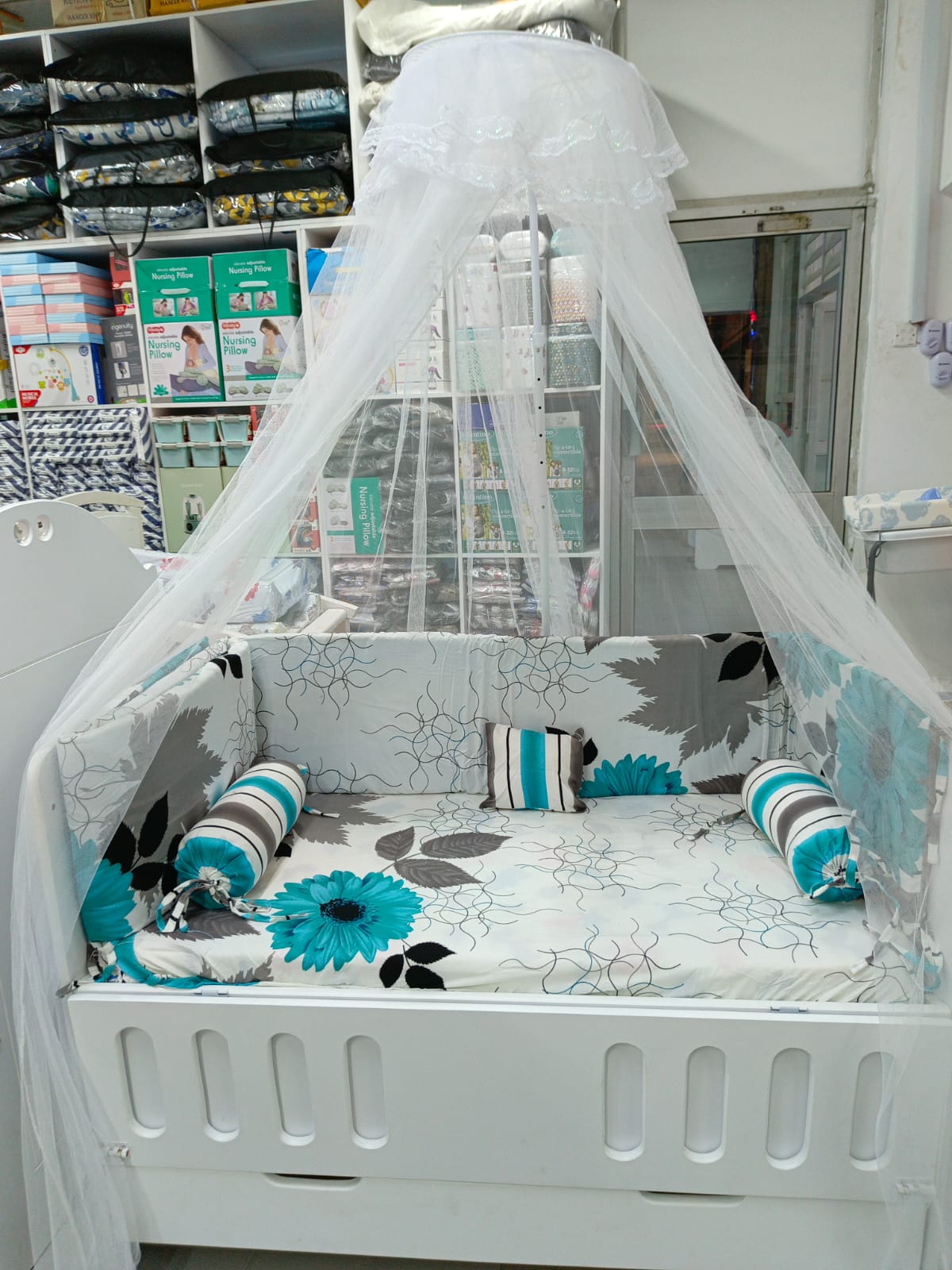 2 x 4 Feet Complete Baby Cot Set