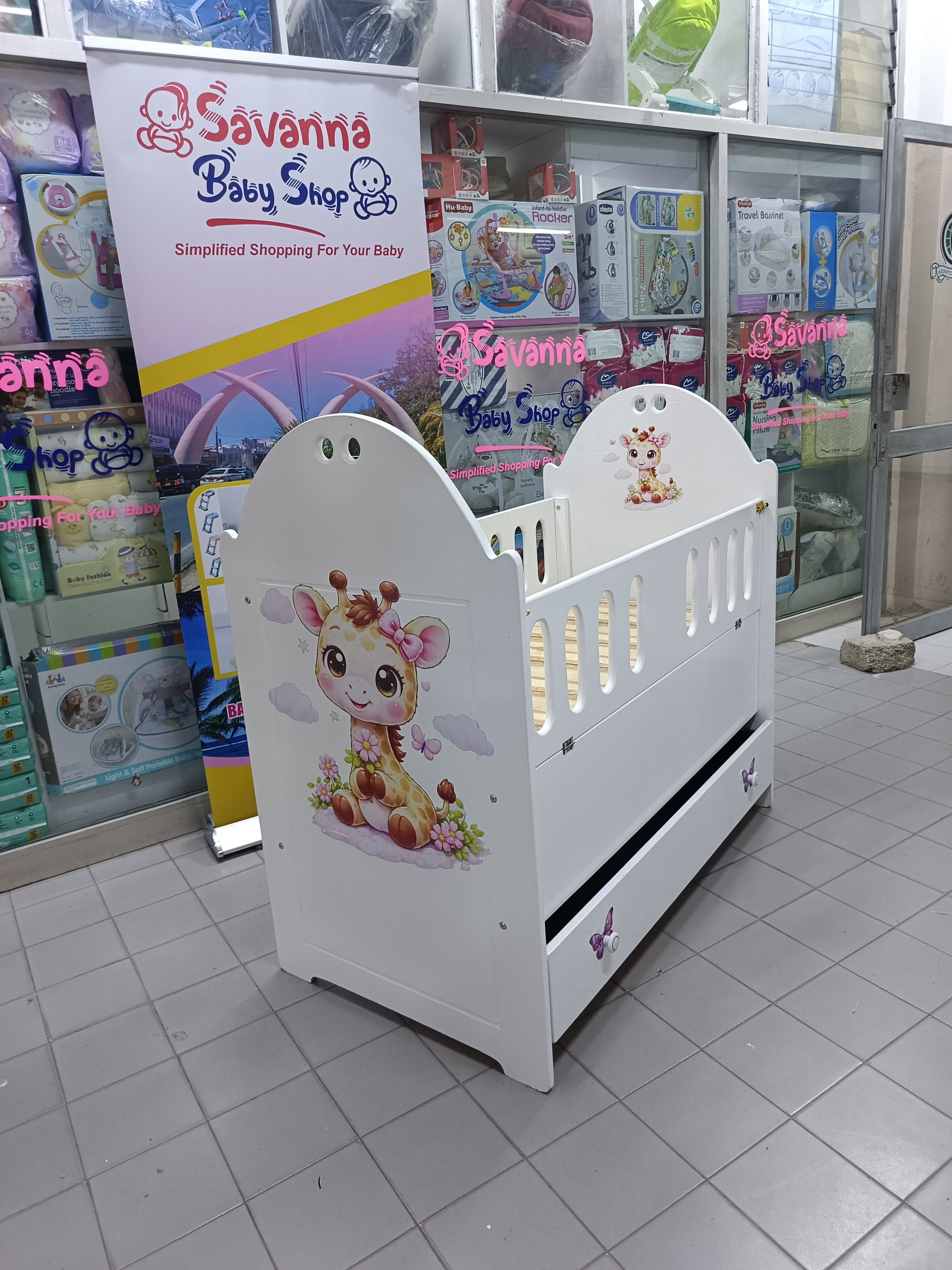 2 x 4ft Mdf baby cot