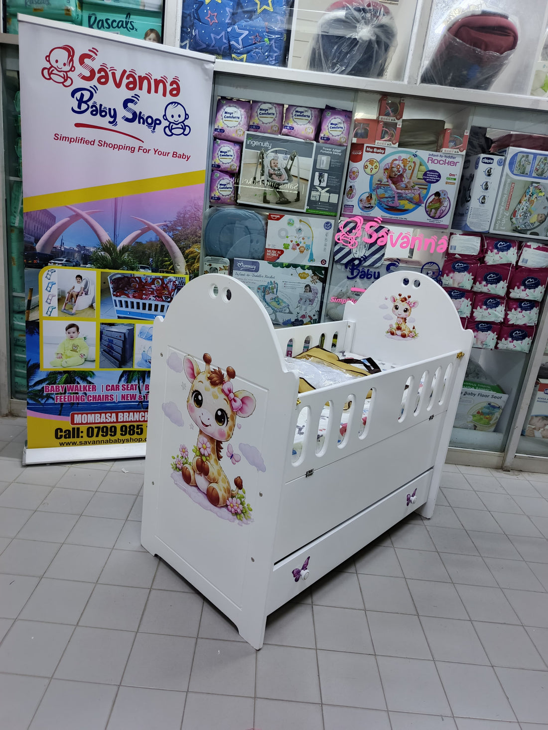 2 x 4ft Mdf baby cot