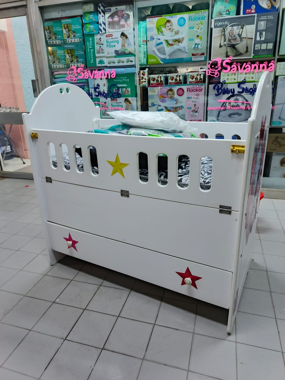 2 x4 MDF Baby Cot
