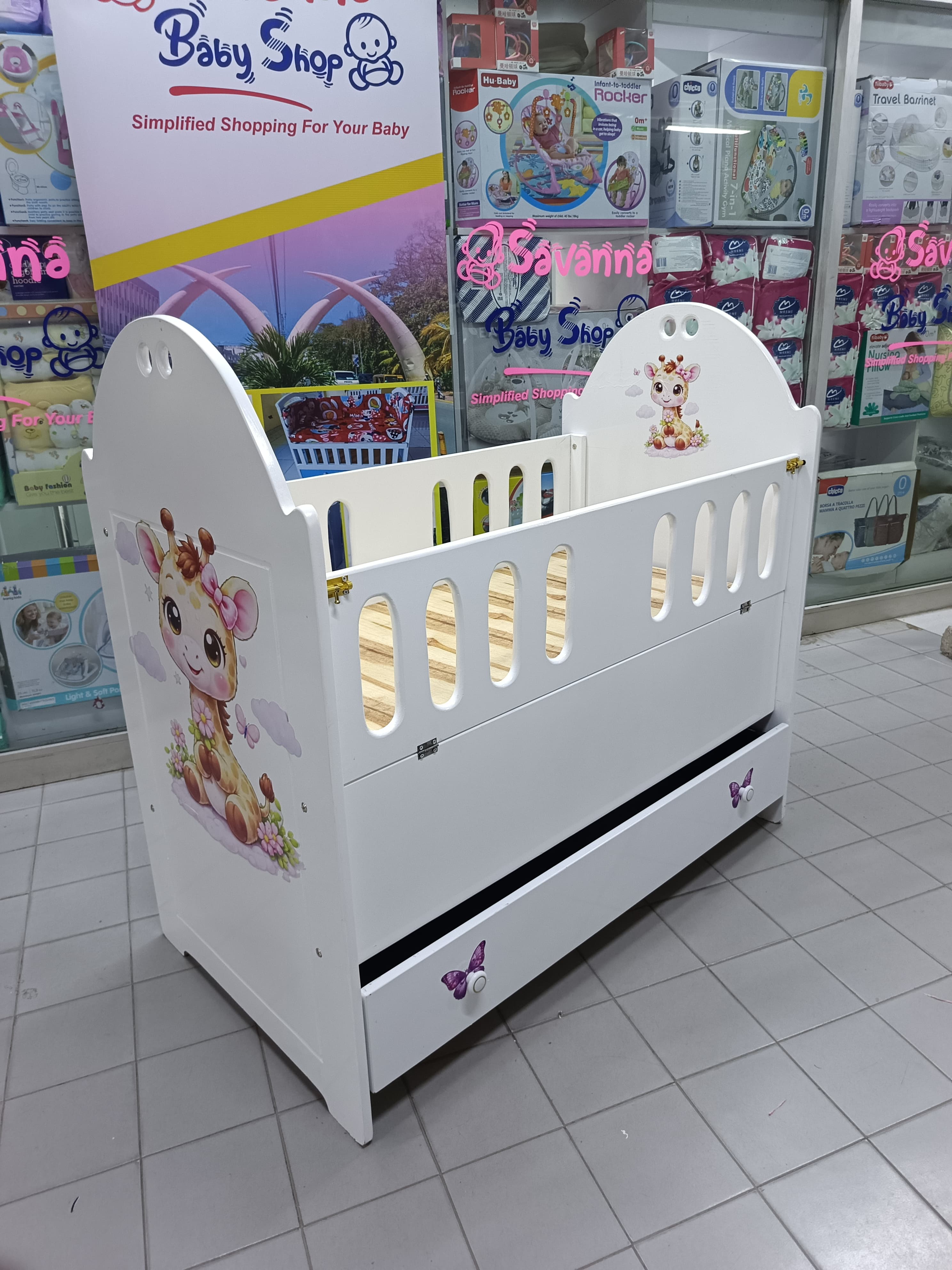 2 x 4ft Mdf baby cot